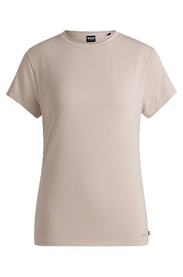 Tričko BOSS BOSS Stretch Jersey Pyjama T-Shirt Béžová | 50543334, 0