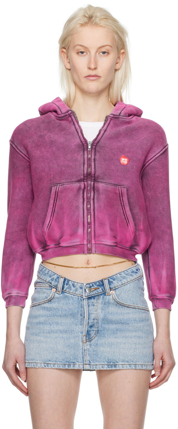 Mikina Alexander Wang Shrunken Hoodie Ružová | 1CC1241873, 0