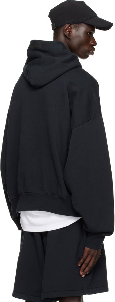Mikina Fear of God Fear of God ESSENTIALS Heavy Fleece Vintage Shrunken Hoodie Čierna | 192HO246210F, 2