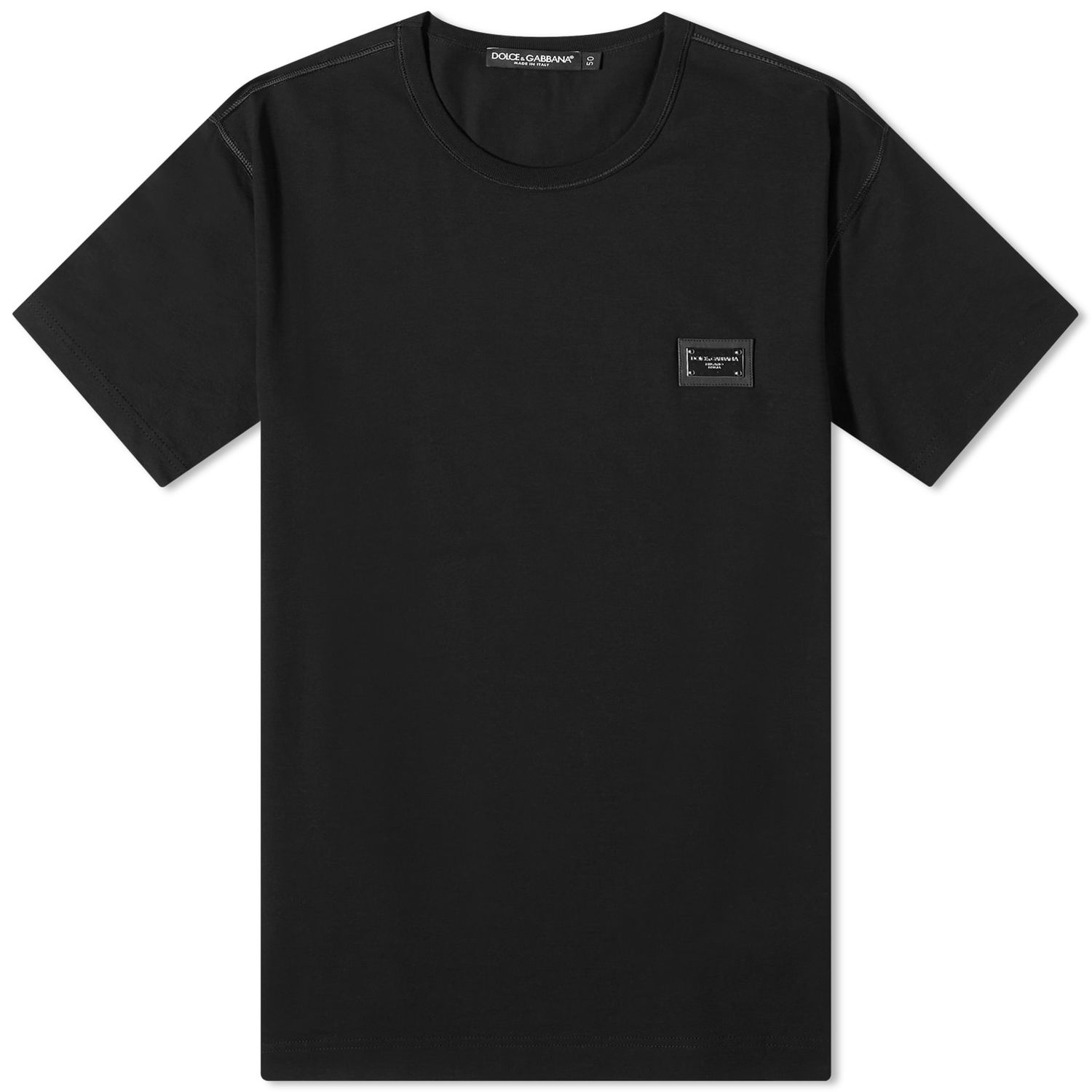 Tričko Dolce & Gabbana Plate Crew Neck T-Shirt Black Čierna | G8PT1TG7F2I-N0000, 0