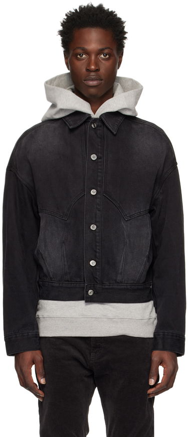 Bunda We11done We11done Relaxed-Fit Denim Jacket Čierna | WD-DJ3-22-303-U-BK, 0