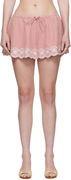 Guizio Maelle Gingham Miniskirt