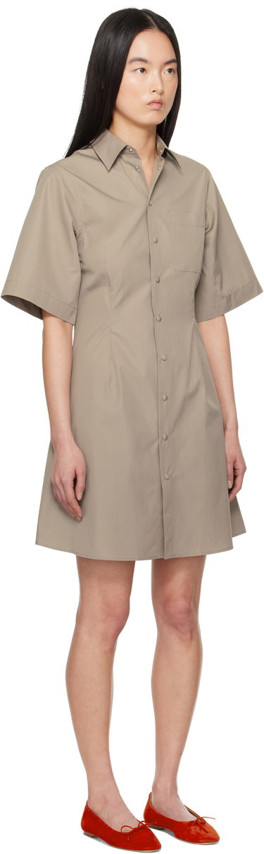Šaty AMI AMI Paris Short Sleeve Shirt Minidress Béžová | FDR162.CO0076, 1