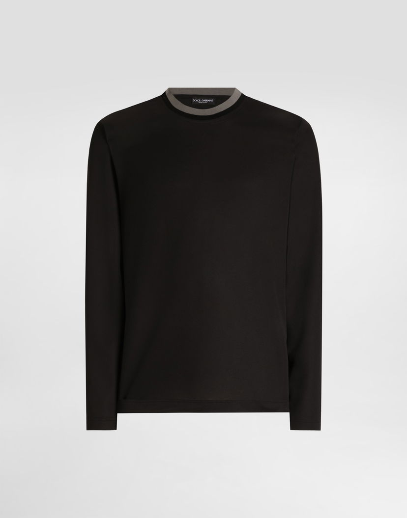 Tričko Dolce & Gabbana Dolce & Gabbana Men's Jersey T-Shirt Čierna | G8SW5THU7VEN0000