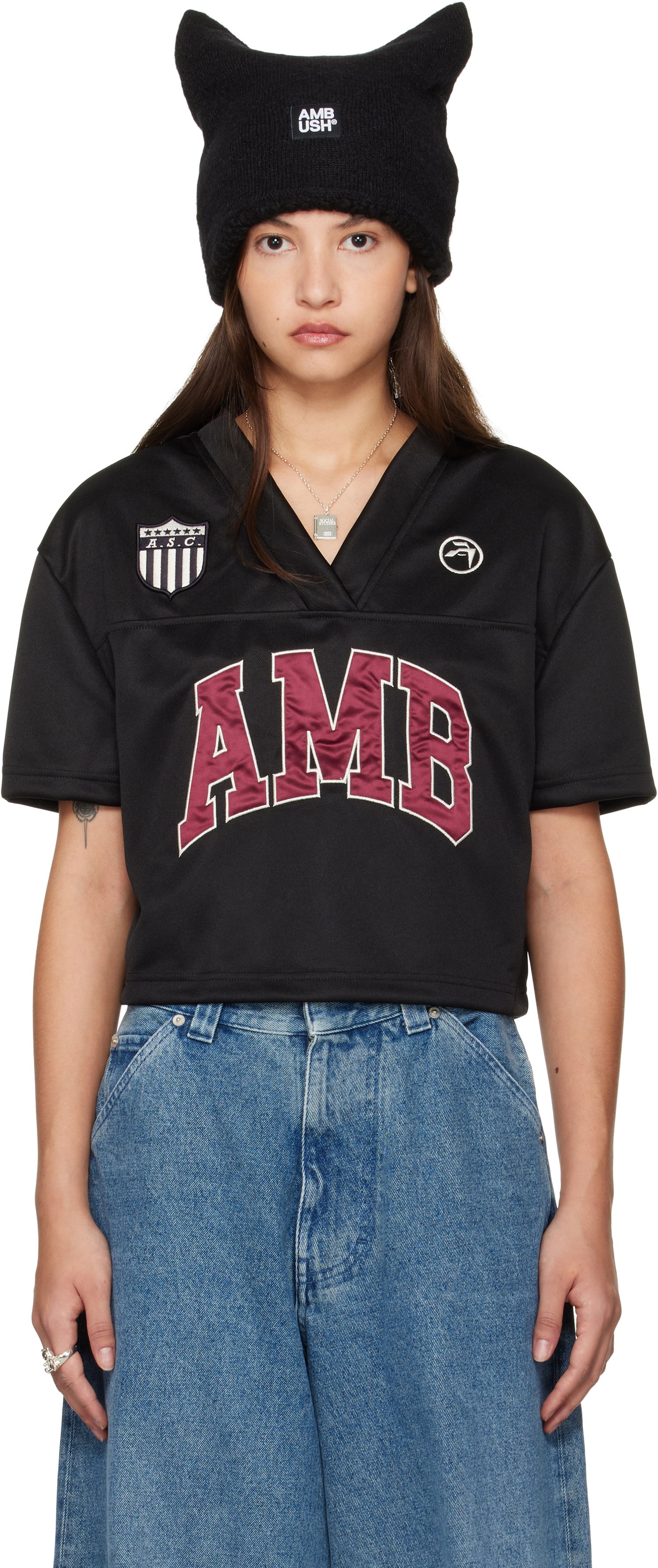 Crop Top Ambush Crop T-Shirt Čierna | BWBD002F24JER0011028, 0
