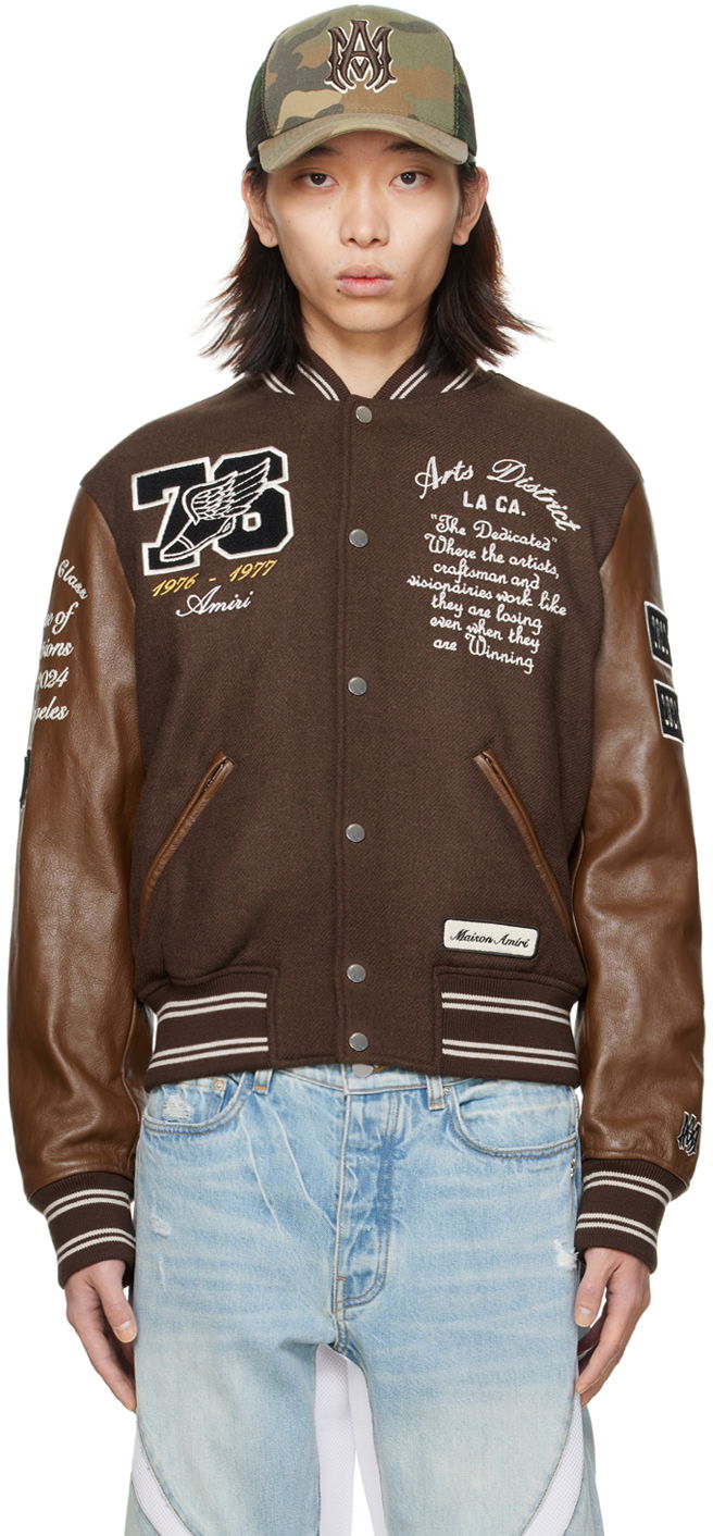 Bomber bunda AMIRI Eagle Bomber Jacket Hnedá | PS24MOS054, 0