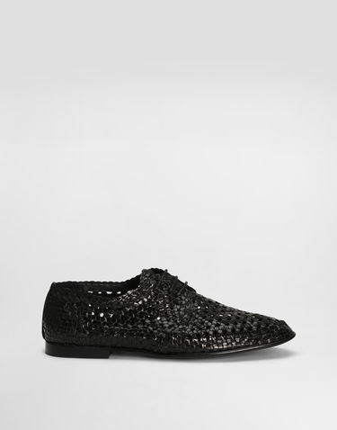 Doplnky Dolce & Gabbana Dolce & Gabbana Polished Goatskin Derby Shoes Čierna | A10863A6M7180999, 0