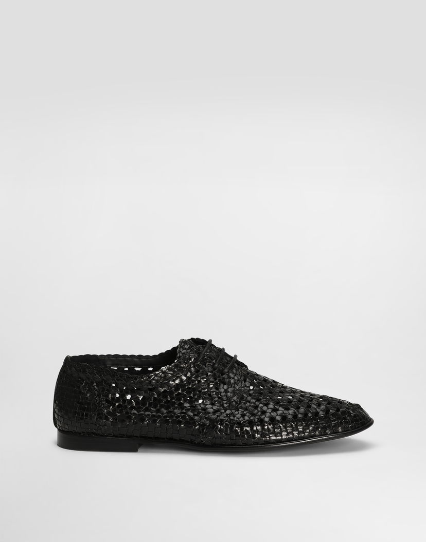 Doplnky Dolce & Gabbana Dolce & Gabbana Polished Goatskin Derby Shoes Čierna | A10863A6M7180999