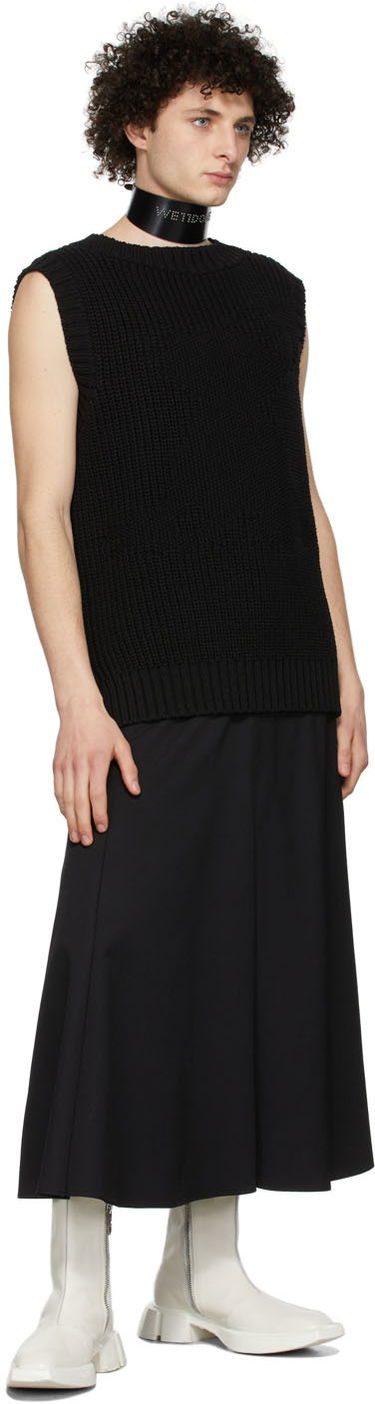 Sveter We11done We11done Knit Monster Vest Čierna | WD-KV1-22-607-U-BK, 3