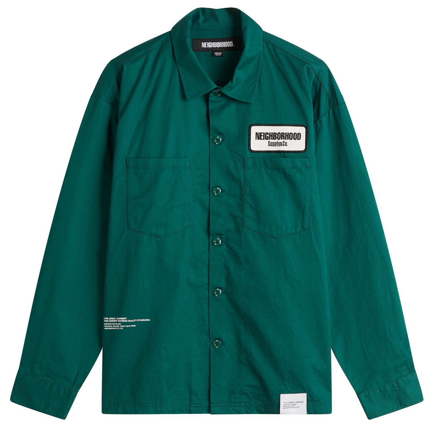 Košeľa Neighborhood Classic Work Shirt Zelené | 251TSNH-SHM03-GRN, 1