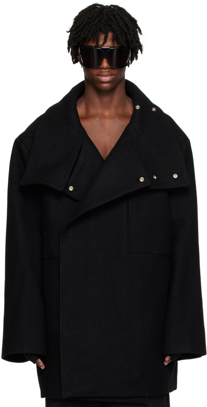 Bunda Rick Owens Caban Jacket Čierna | RR02C7758 WY, 0