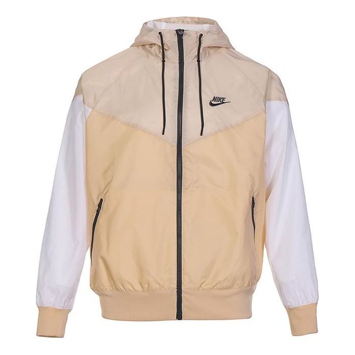 Vetrovka Nike Sportswear Windrunner Colorblock Logo Woven Jacket Béžová | DA0002-268