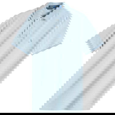 Polo tričko Polo by Ralph Lauren Ralph Lauren Custom Slim Fit Polo Shirt, Large Modrá | 710970582001, 0