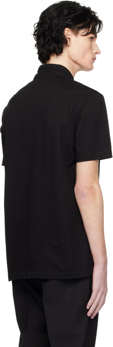 Polo tričko Versace Embroidered Stamp Polo Čierna | 1013906_1A12348, 2