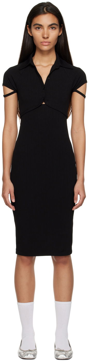 Šaty Helmut Lang Helmut Lang Cutout Midi Dress Čierna | N01HW605, 0