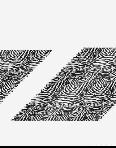 Home decor Dolce & Gabbana Dolce & Gabbana Cotton Sateen Zebra Print Duvet Cover Čierna | TCE049TCAKFUZ003, 0