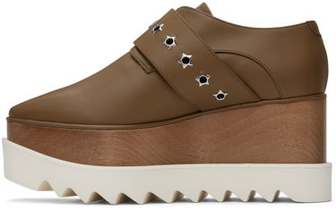 Tenisky a topánky Stella McCartney Elyse Star-Studded Buckle Platform Derbys Hnedá | 810389AP0AL0, 2