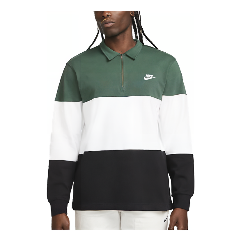 Polo tričko Nike Club Long-Sleeve Top Zelené | FB7798-323