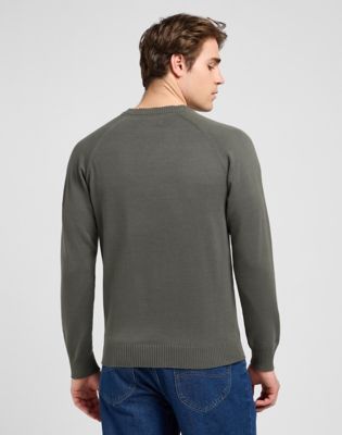 Sveter Lee Regular Clean Raglan Sweater XXL Zelené | 112370537, 0