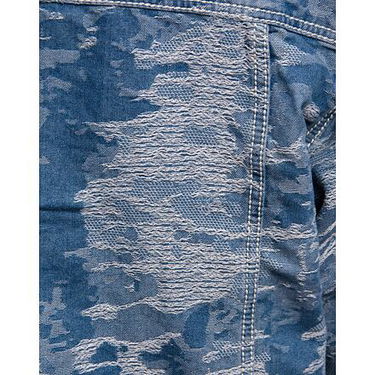 Bunda Karl Kani Karl Kani OG K Distress Camo Denim Jacket Modrá | KK-60710032, 7