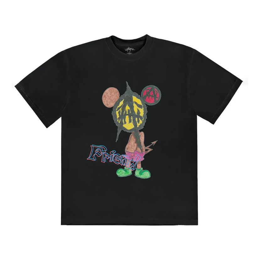 Tričko Cactus Jack by Travis Scott Travis Scott x St Michael Utopia 2B Graphic Tee Čierna | TSUT-SS28
