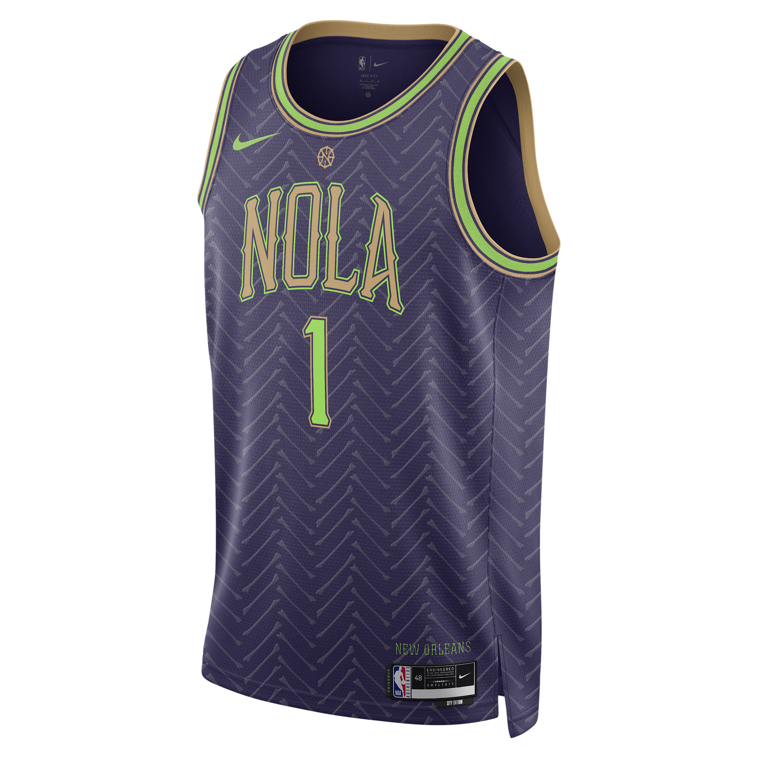 Dres Nike Swingman Zion Williamson City Edition Jersey Fialová | FQ4351-537, 1