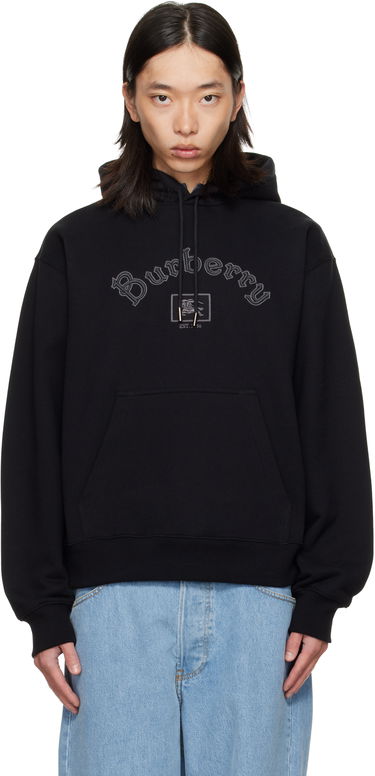 Mikina Burberry Burberry Gothic Logo Hoodie Čierna | 8116111, 0
