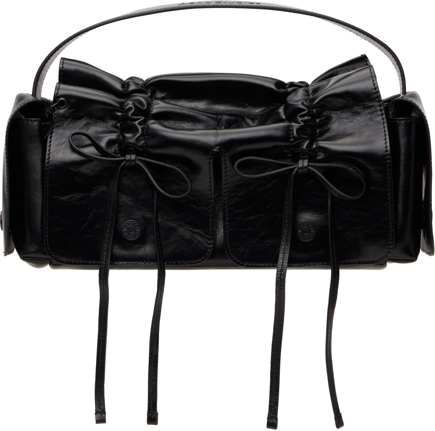 Kabelka Acne Studios Acne Studios Multipocket Leather Shoulder Bag Čierna | A10432-, 0