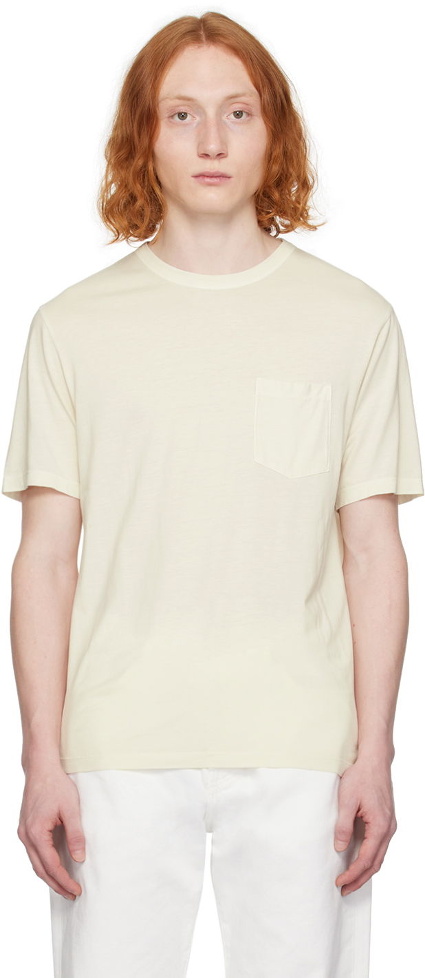 Tričko Officine Générale Pocket T-Shirt "Off-White" Biela | S24MTEE214, 0