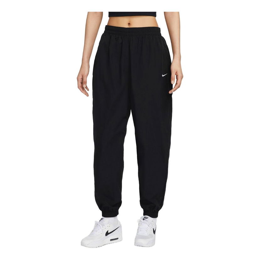 Nohavice Nike Sportswear Essential Mid-Rise Oversized Woven Joggers Čierna | FV7669-010
