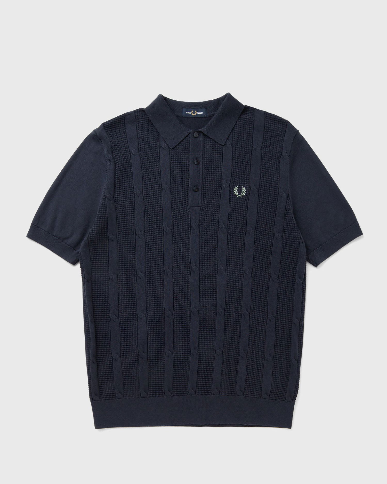 Polo tričko Fred Perry Cable Knit Polo Shirt Navy | K1313-738, 0