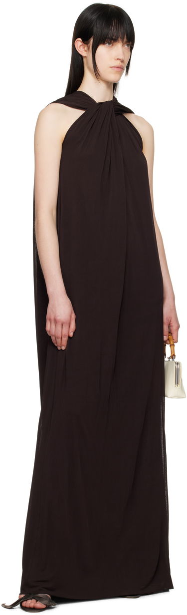 Šaty Jil Sander Jil Sander Draped Maxi Dress Hnedá | J02CT0473_J20041, 3