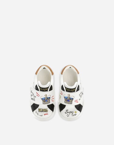 Tenisky a topánky Dolce & Gabbana Printed Calfskin Portofino Biela | DN0135AU120HWF57, 3