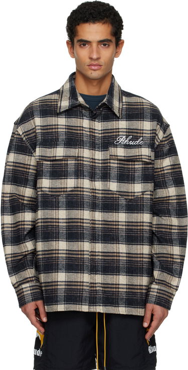 Košeľa Rhude 'Rhude' Script Flannel Shirt Rôznofarebný | RHFW25ST03012, 0