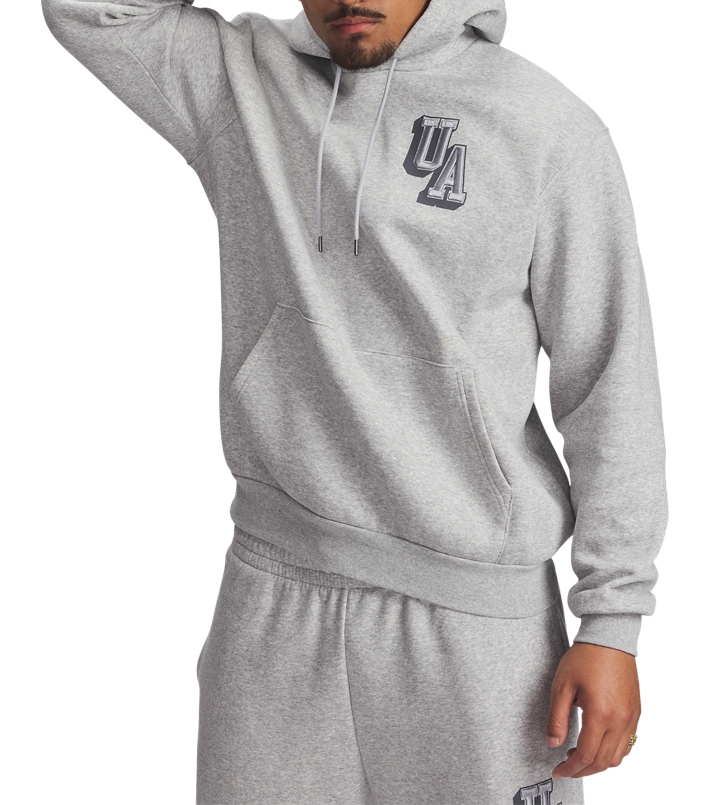 Mikina Under Armour Hooded Sweatshirt UA Icon Fleece Graphic Top Šedá | 6007591-011