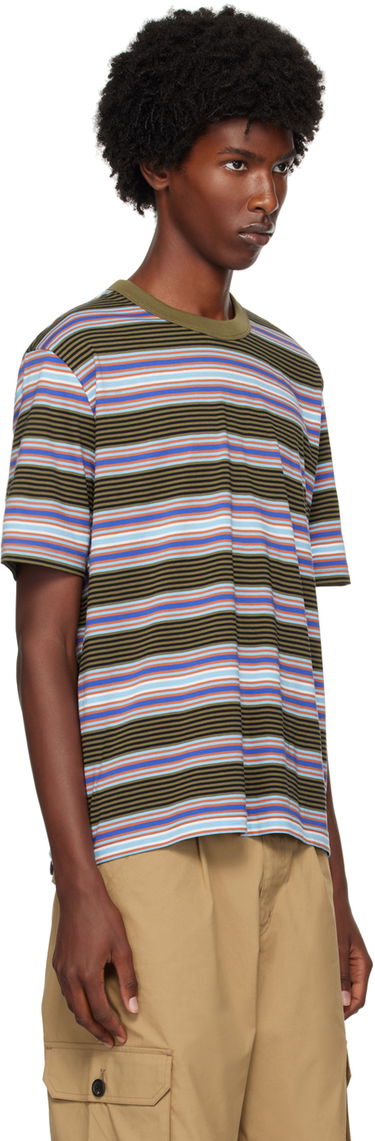 Tričko Paul Smith PS Paul Smith Stripe T-Shirt Zelené | M2R-220X-N22122-36, 1