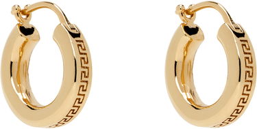 Náušnice Versace Versace Greca Hoop Earrings Metalická | 1018958_1A00620, 4