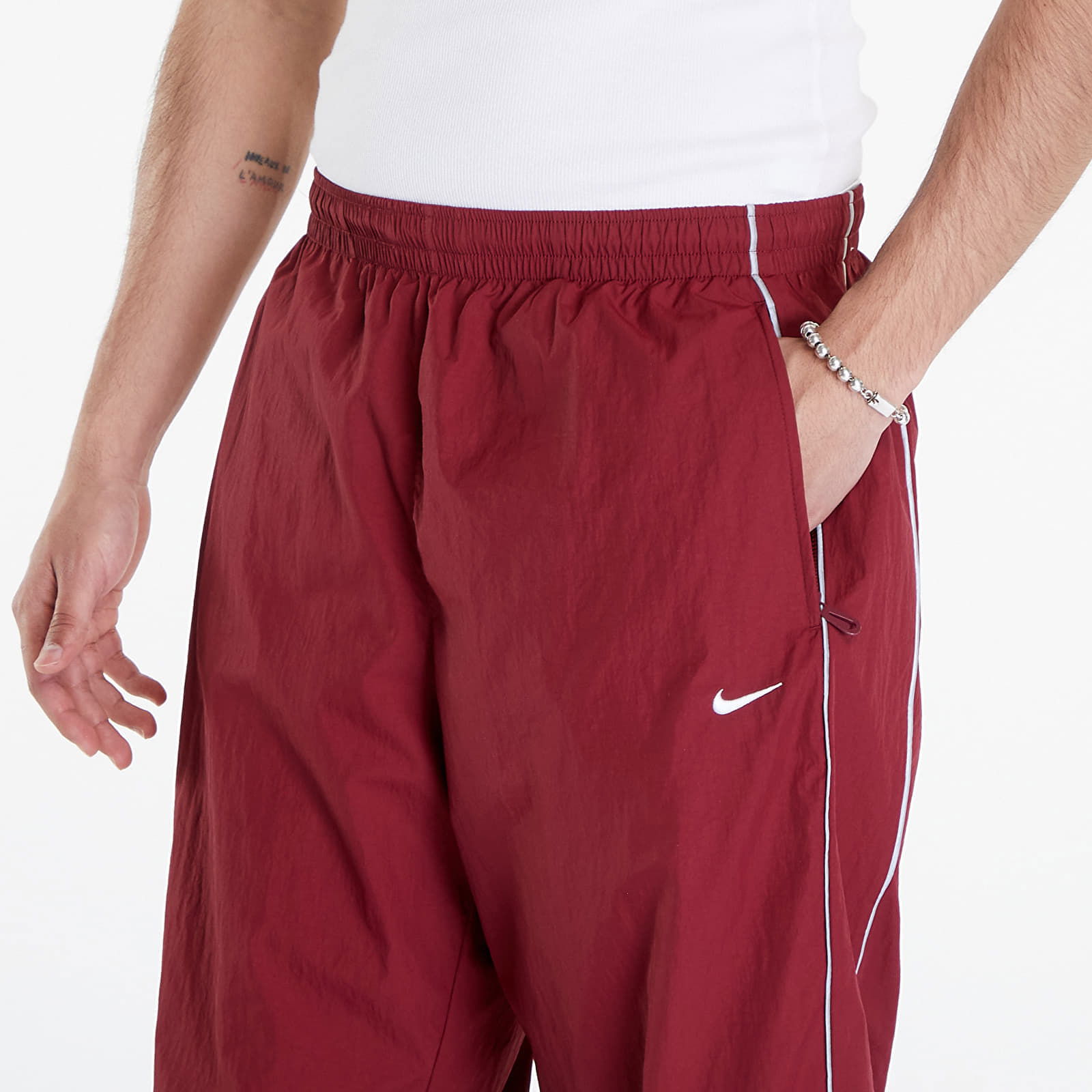 Solo Swoosh Track Pants Team Red/ White