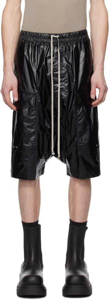Šortky Rick Owens Rick Owens Hollywood Cargo Pods Shorts Čierna | RU01E5389 MCT, 0