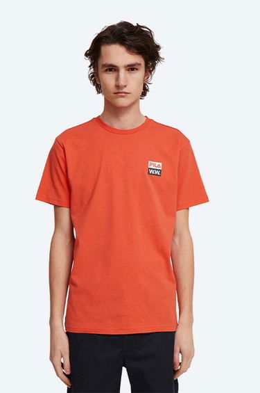 Tričko WOOD WOOD Boris T-Shirt With Print Oranžová | 688383.B026, 0