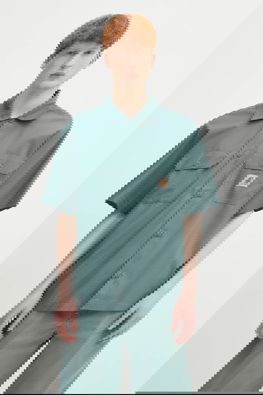 Košeľa Carhartt WIP S/S Craft Shirt Relaxed Fit Classic Collar Zelené | I035232.2M2XX, 0