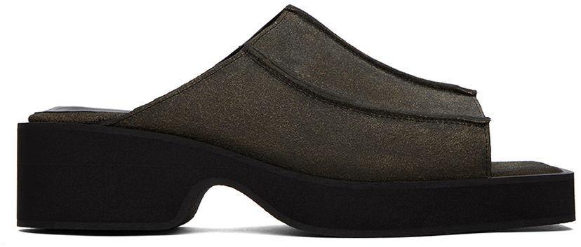 Doplnky Eckhaus Latta Eckhaus Latta Frame Platform Sandals Čierna | FEKLMFRSL07106