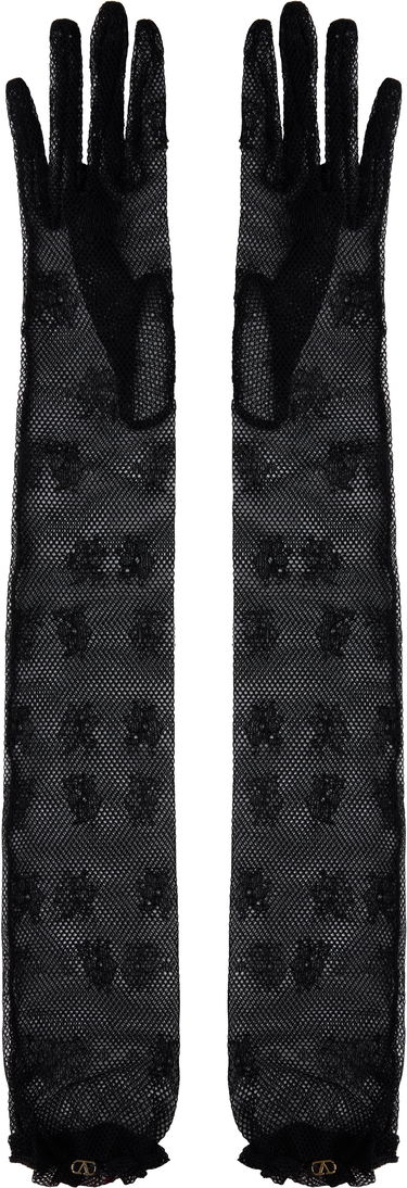 Rukavice Valentino Valentino Garavani VLogo Signature Lace Gloves Čierna | 6W0GD00GPNN, 0