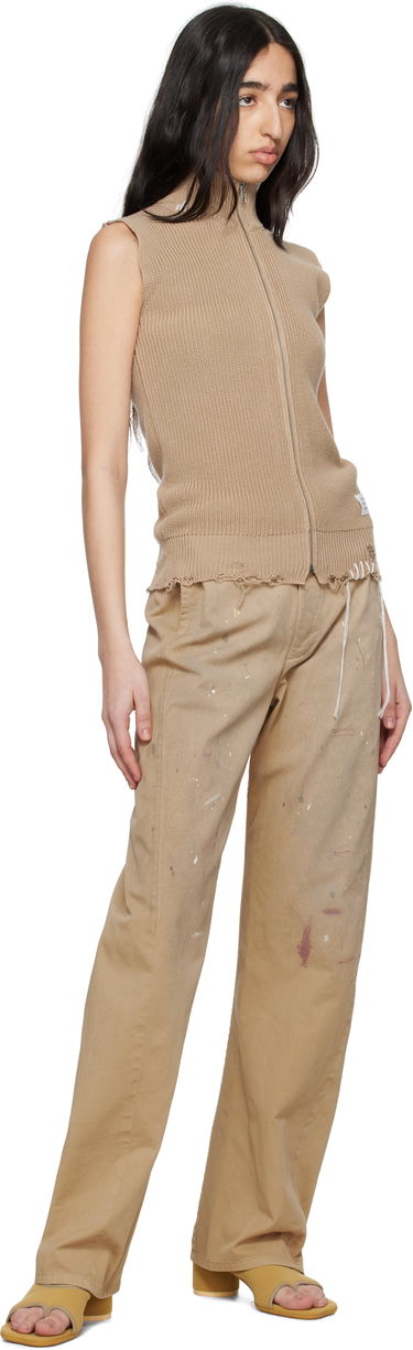 Cargo nohavice Maison Margiela MM6 Maison Margiela Tailored Painter Trousers Béžová | S62KB0230 M35435, 3