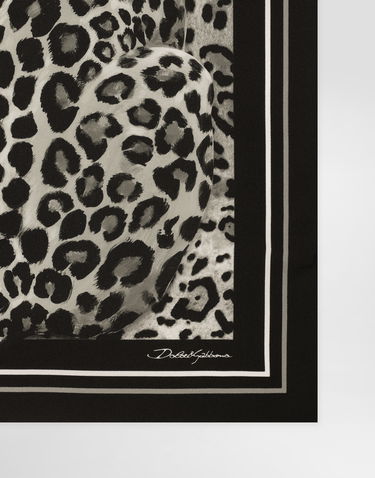 Home decor Dolce & Gabbana Leopard Print Silk Twill Square Scarf Rôznofarebný | FN092RGDCUVHI5LD, 1