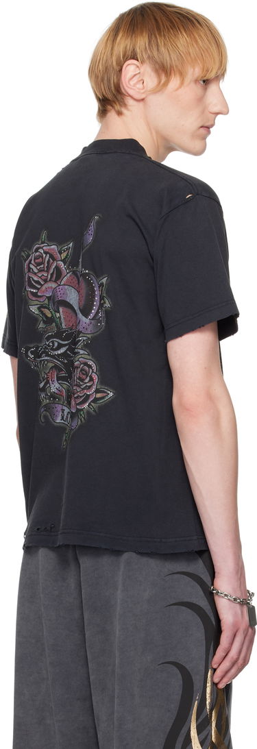 Tričko Balenciaga Balenciaga Tacky Tattoo T-Shirt Čierna | 809122TRVZ2, 2