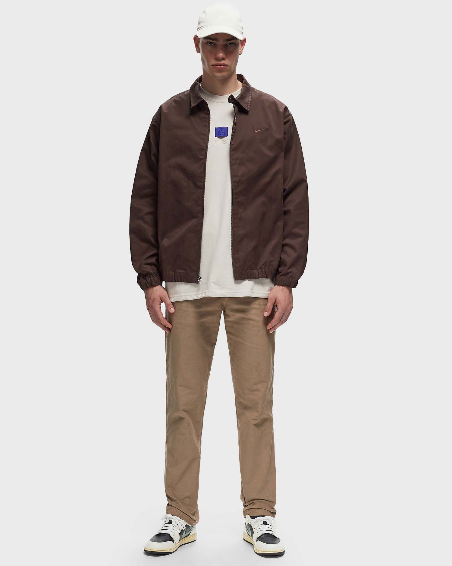 Bunda Nike Life Woven Harrington Jacket men Hnedá | FN3230-237, 1