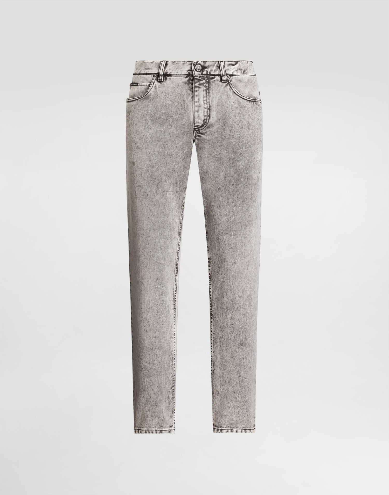 Džínsy Dolce & Gabbana Dolce & Gabbana Regular Fit Acid Wash Jeans Šedá | GYJCCDG8NJ7S9001, 0