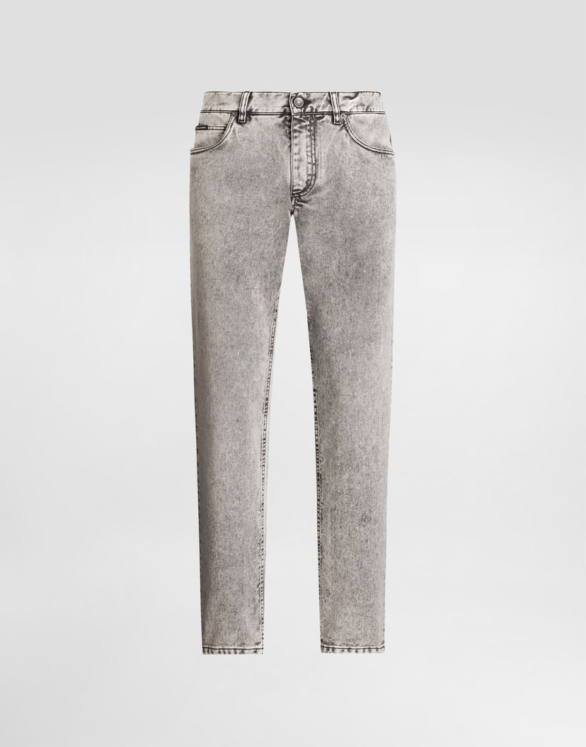 Džínsy Dolce & Gabbana Dolce & Gabbana Regular Fit Acid Wash Jeans Šedá | GYJCCDG8NJ7S9001