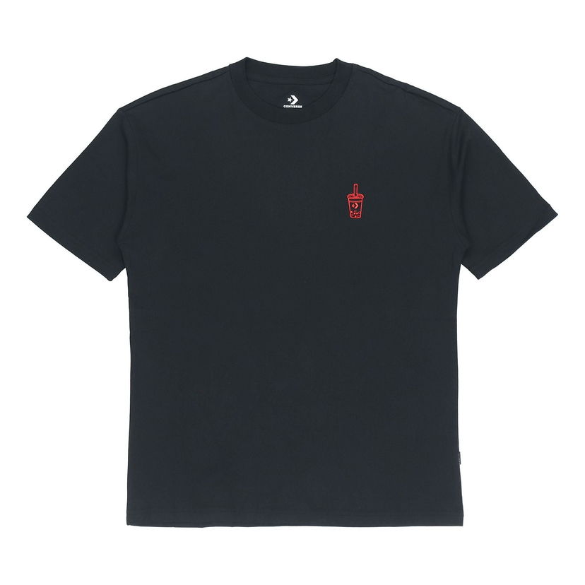 Tričko Converse Applique Graphic Short-Sleeve T-Shirt Čierna | 10020849-001